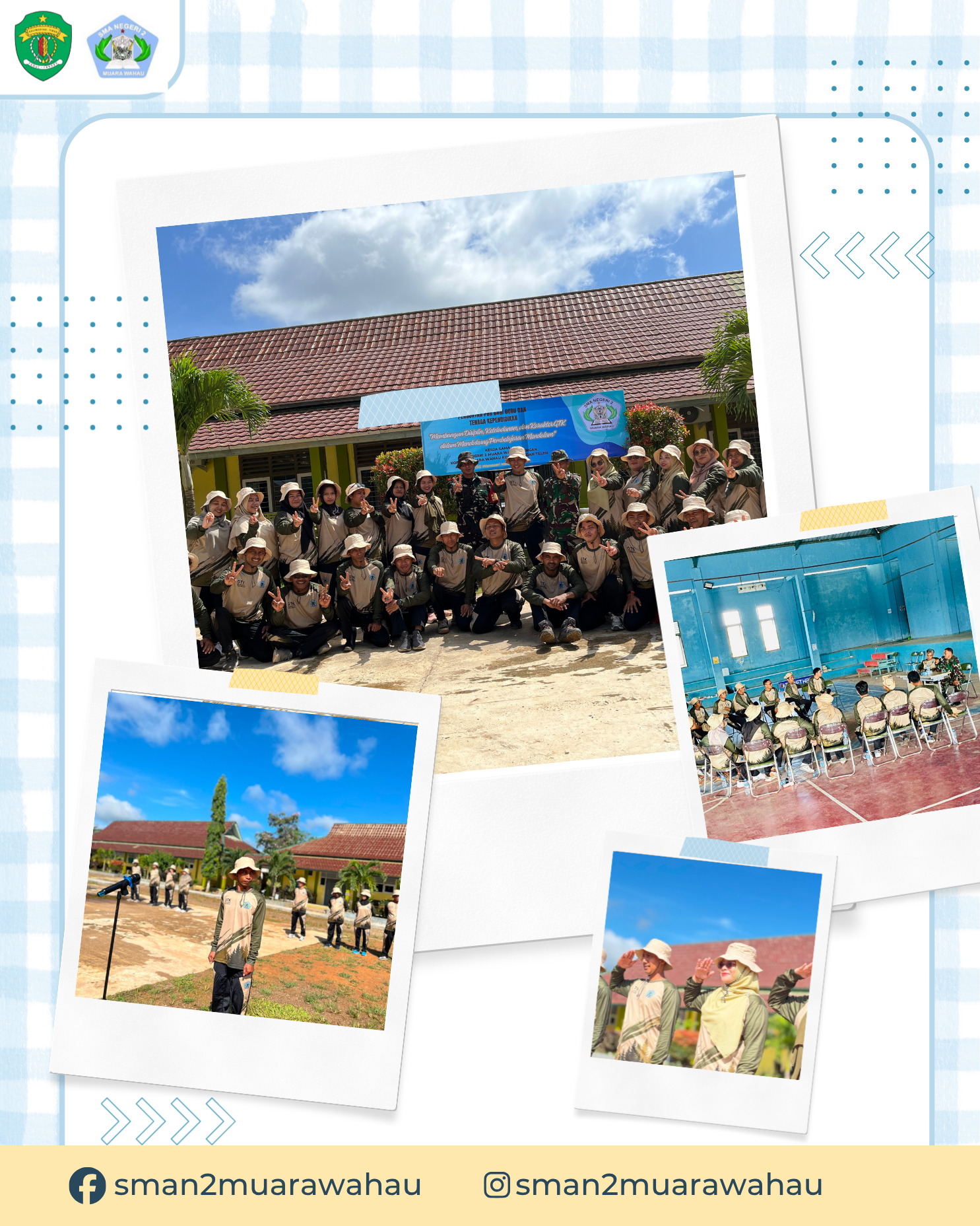 Tingkatkan Kedisiplinan dan Jiwa Nasionalisme, Guru SMAN 2 Muara Wahau Ikuti Pelatihan Bersama Koramil Muara Wahau